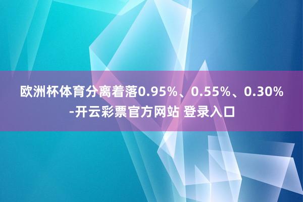 欧洲杯体育分离着落0.95%、0.55%、0.30%-开云彩票官方网站 登录入口