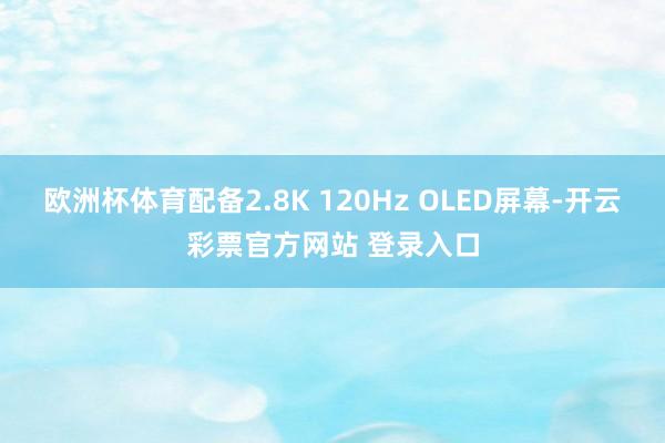 欧洲杯体育配备2.8K 120Hz OLED屏幕-开云彩票官方网站 登录入口